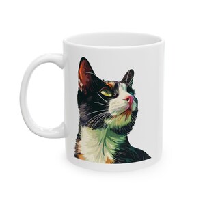 Beautiful Cat Ceramic Mug, (11oz, 15oz)