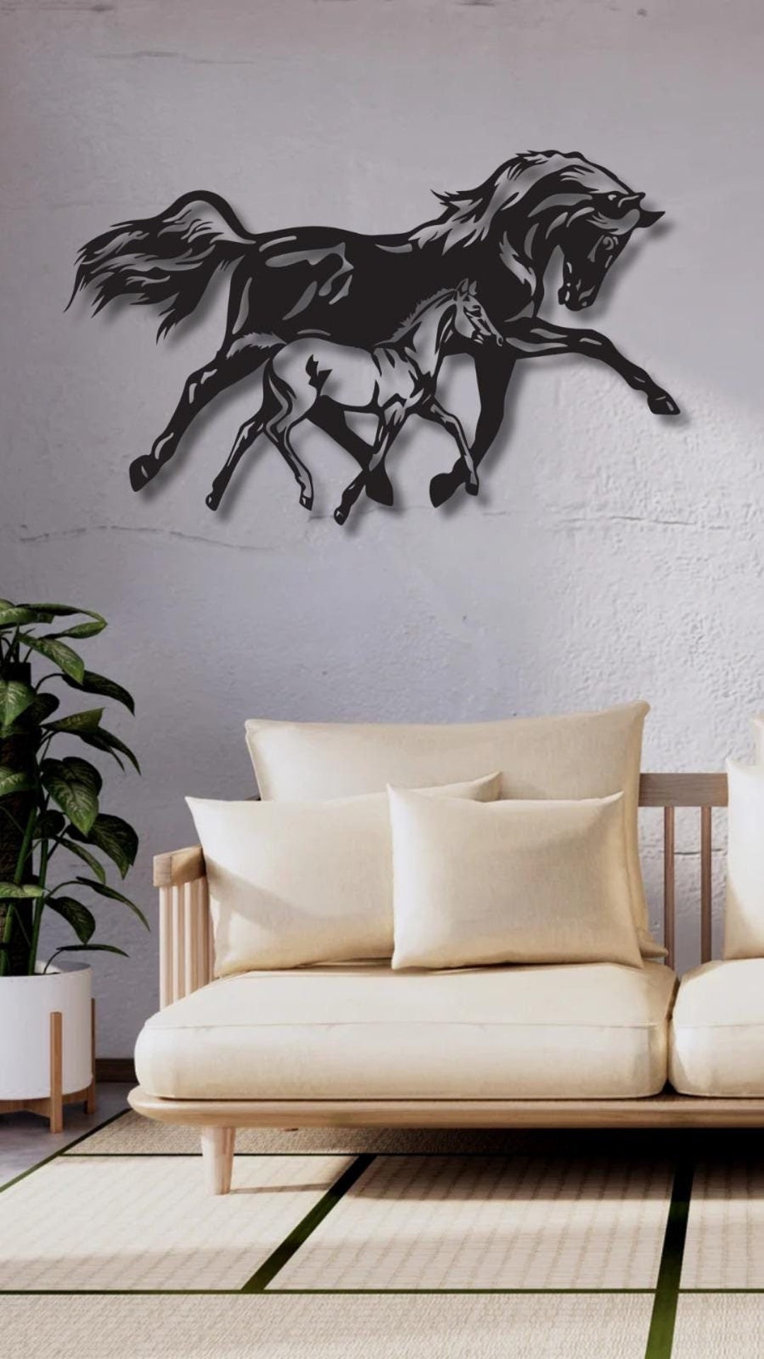 Metal Horse Wall Art,horse Metal Wall Art,horse Decor, Metal Horse Wall ...