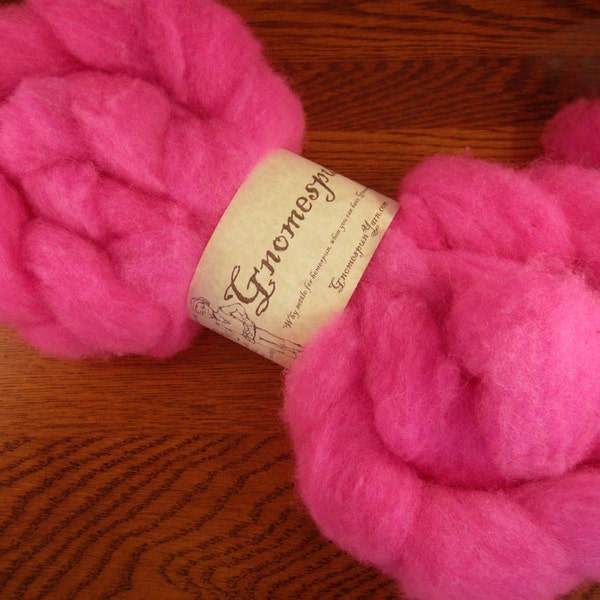 Superpink - 4oz - 114g - Carded Dorset Roving