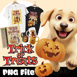 Trick Or Treat Labrador,Dog Lover Digital Art,Digital Download,Pet Illustration,Cartoon Dog Art,Halloween,Spooky Cute Art,Cartoon Labrador