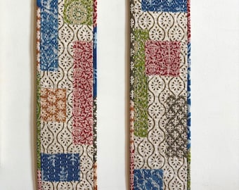 Kantha Style Wall Hanging - Bohemian Decor - Mending Stitch as Decorative Art