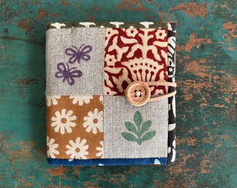Patchwork Needle book with Binding - small gift