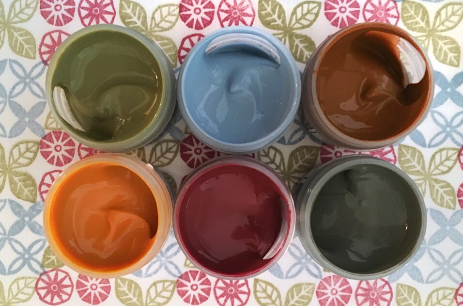 Fabric Paint Set Soft Tones Starter Set Fabric Printing Six