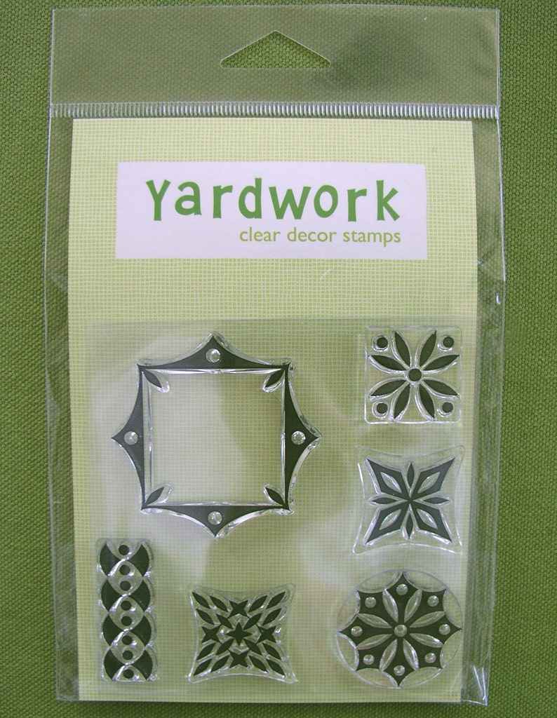 Wild Flowers Fabric Stamp Set Textile Stamp Clear Stamp Set of Six image 4