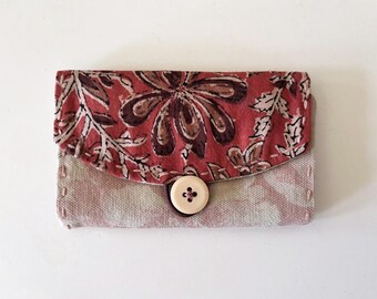 Fold-Up Needle Case: Repurposed and Natural Dye Fabric with Hand-Stitching