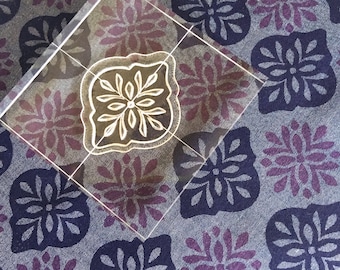 Batik Style Clear Stamp Set - Bohemian Fabric Printing