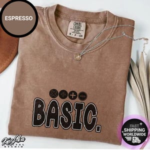 Math Basic Shirt, Unisex Tee for Math Lovers, Geeky Algebra Gift, Science Teacher Tshirt, Calculus Student Top, STEM Clothing, Numerical
