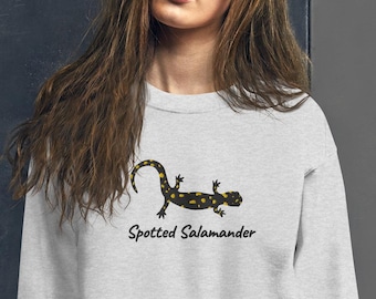 Sweatshirt (Unisex) - Embroided Spotted Salamander