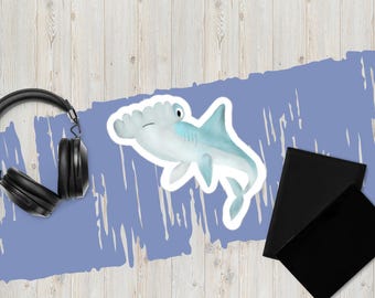 Bubble-free sticker - Cute hammerhead shark