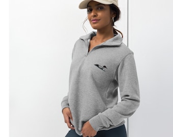 Fleece pullover - Embroided Common Loon