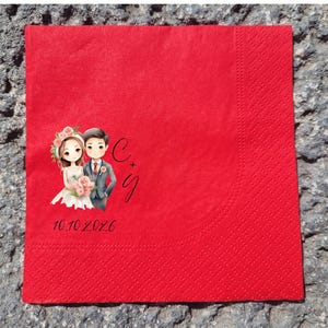 Personalisierte Hochzeit-Servietten | Individuelle Servietten | Hochzeit Empfang Servietten | Cocktail-Servietten | Probeessen | Moderne Servietten