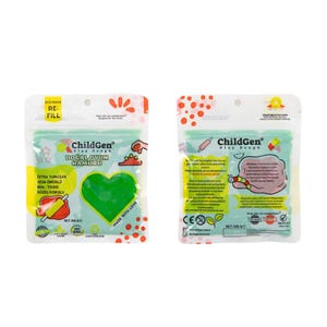 ChildGen Playdough | Non-Toxic, Natural, Super Soft, Long Lasting Play Dough | Modeling Dough | Refill Pack 125 gr (4.5 Oz) | 9 Colors