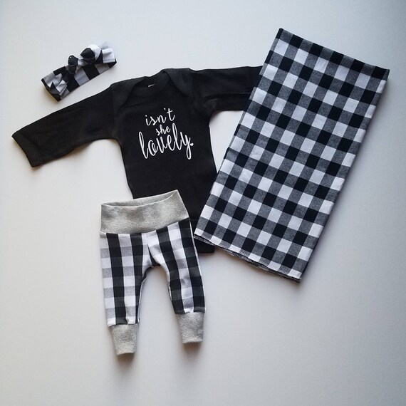 buffalo plaid baby girl clothes