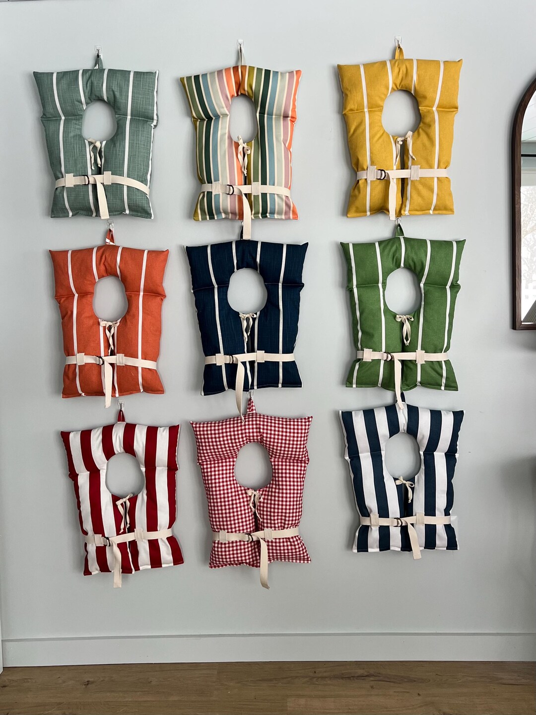 Vintage Style Life Jacket Wall Hanging- Nautical Boat Coat Wall Decor ...