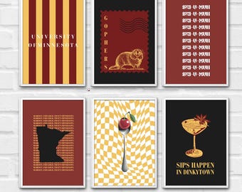 Show your Gopher pride in style. Maroon and Gold, that’s Minnesota. Perfect digital wall art for University of Minnesota students! #SkiUMah
