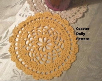 Coaster Crochet Home, Round Coasters, Table Instant Decor, Digital Pdf