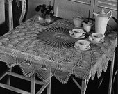 Pineapple Tablecloth Pattern, Vintage Pineapple Tablecloth, Vintage Pdf, Pineapple Cloth Instant Download
