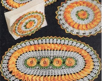 Rose Pattern Table Crochet