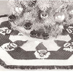 Vintage Pattern Christmas Tree Skirt
