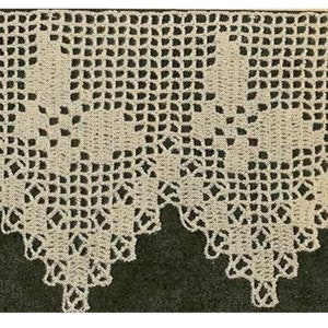 Pdf Crochet Pattern Butterfly Lace Edging