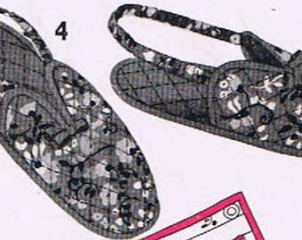 couture Pdf vintage, chaussons en tissu, couture de motifs matelassés