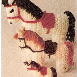 Crochet Toy Easy Pattern, Easy Horse with Saddles,Easy Toy Crochet