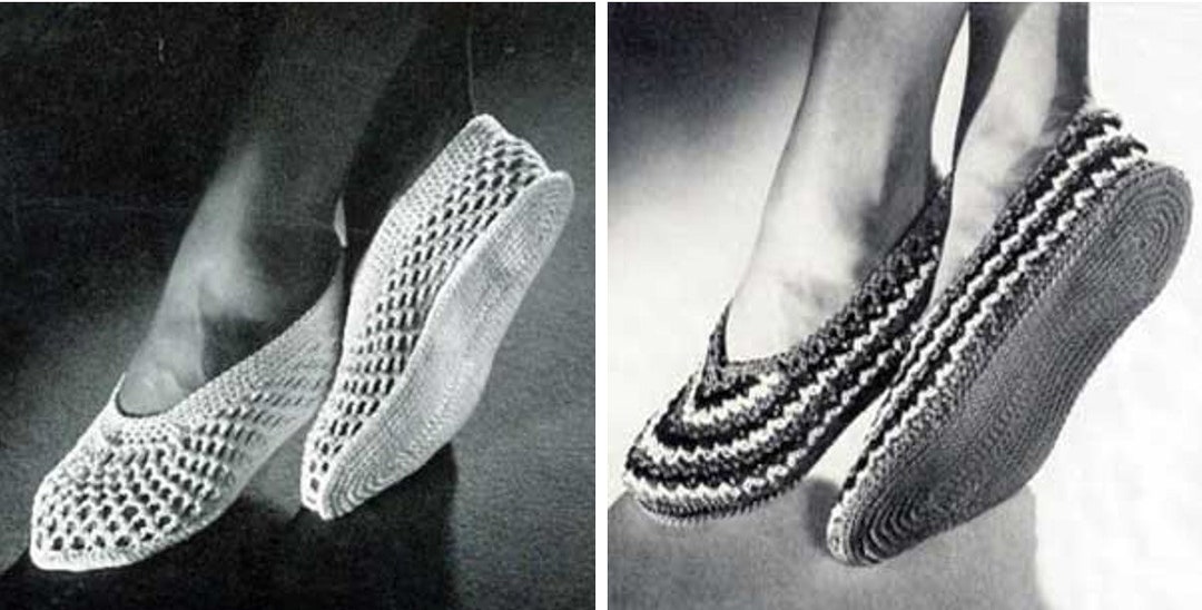 crochet house shoes pattern