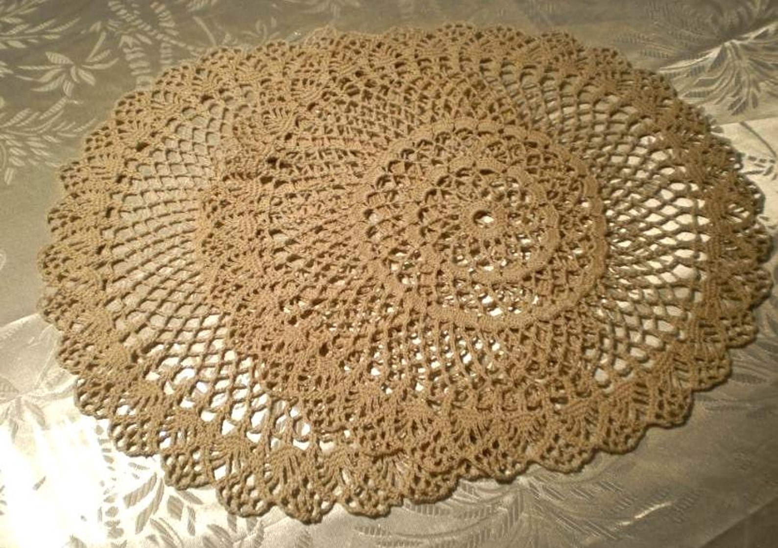 Crochet Doily Pattern Table Doily Placemat Etsy
