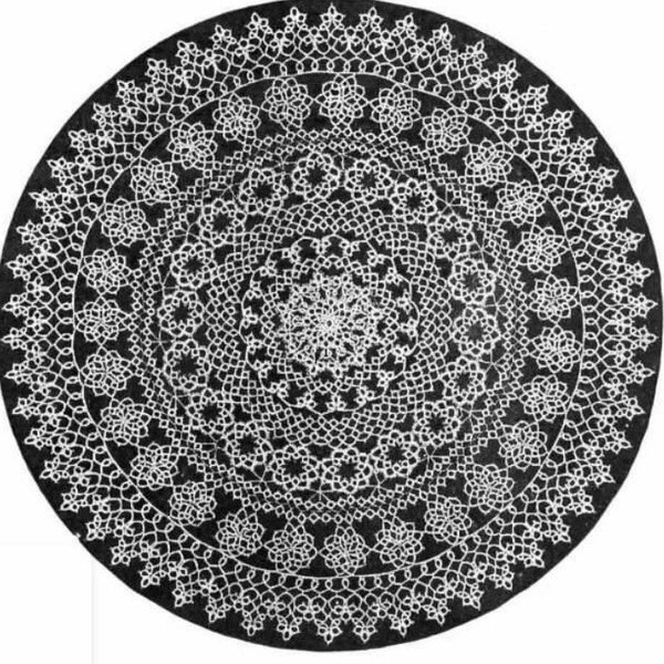 Pdf Tatted Lace Pattern Download Round Doily, Thread Doilies