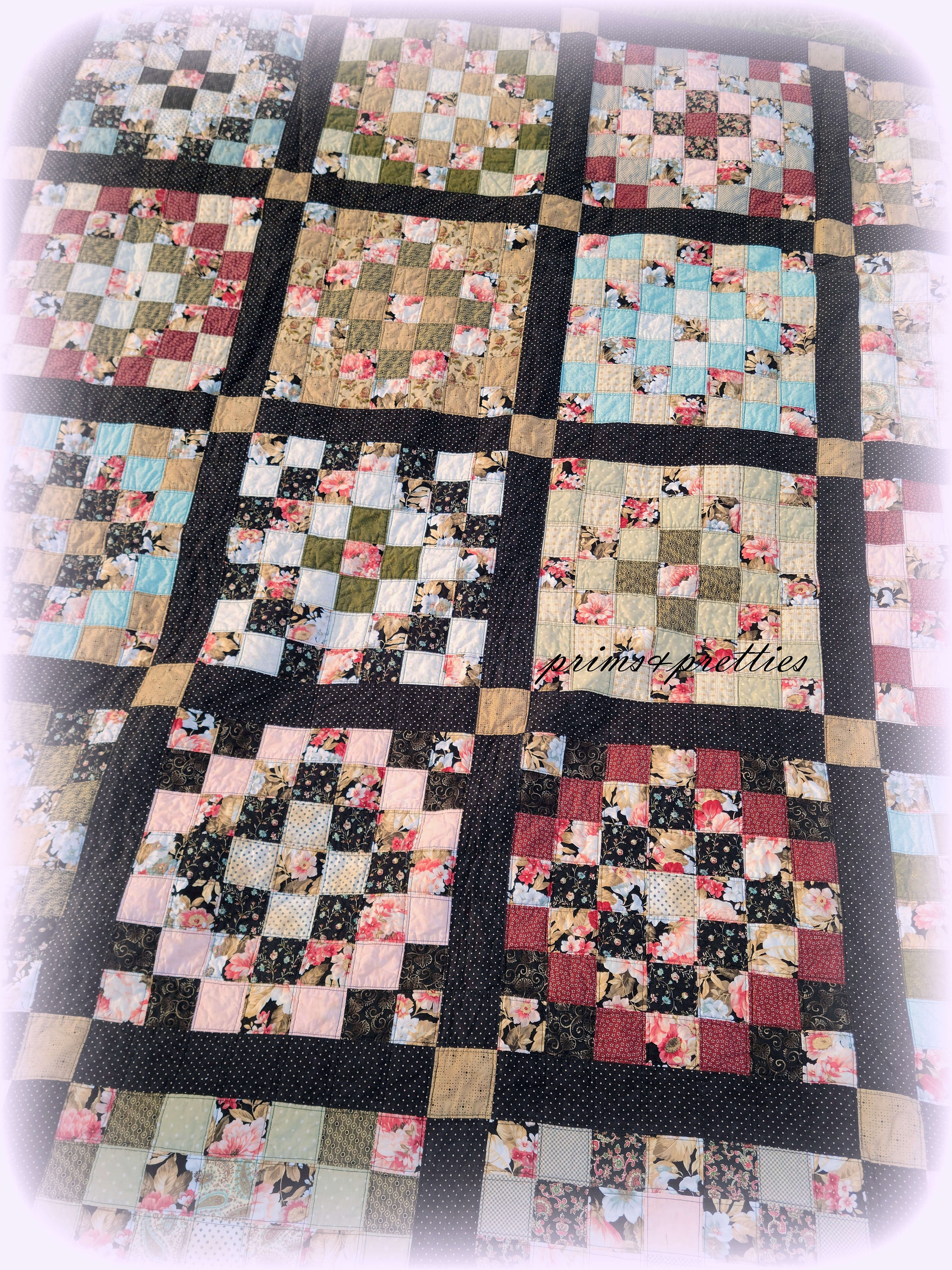 Patchwork Sampler Trip Around the World Quilt - Etsy