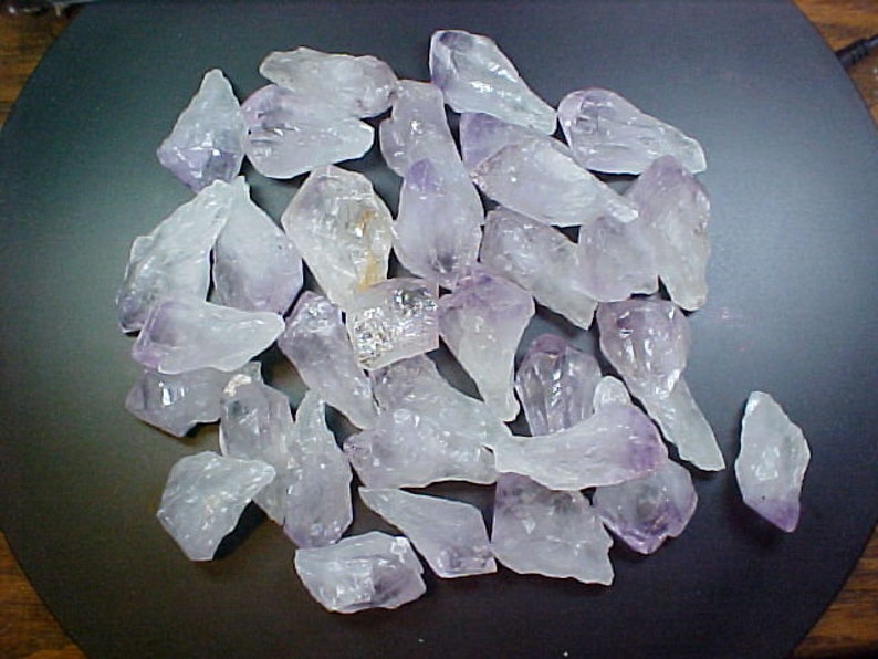 Strength and Peace During Stressful Transitions Stability Amethyst Crystal Lot of 33 Points Bringing Patience