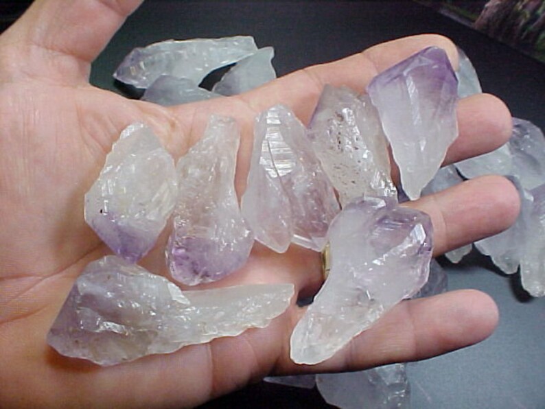 Strength and Peace During Stressful Transitions Stability Amethyst Crystal Lot of 33 Points Bringing Patience