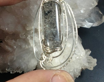 Agape Crystal Sterling Pendant Sacred Seven ACP043 with Super Fine Minerals Awakening and Developing Psychic Abilities & Gifts