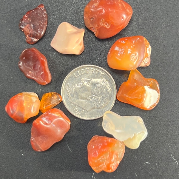 50cts. Polished Mexico Fire Opal, Jelly Opal, Ice Cream Opal 002 Ready for Jewelry Awaken The Fires Within