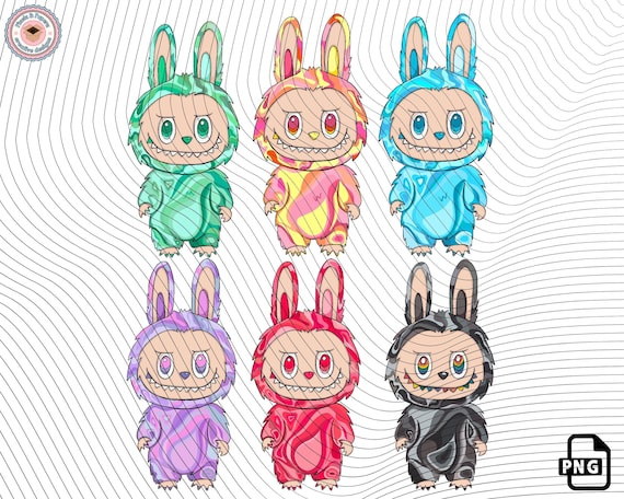 Labubu PNG Bundle | 10 Cute Cartoon Character Clipart Files | Digital Download | Transparent Background | Sublimation & Sticker Designs
