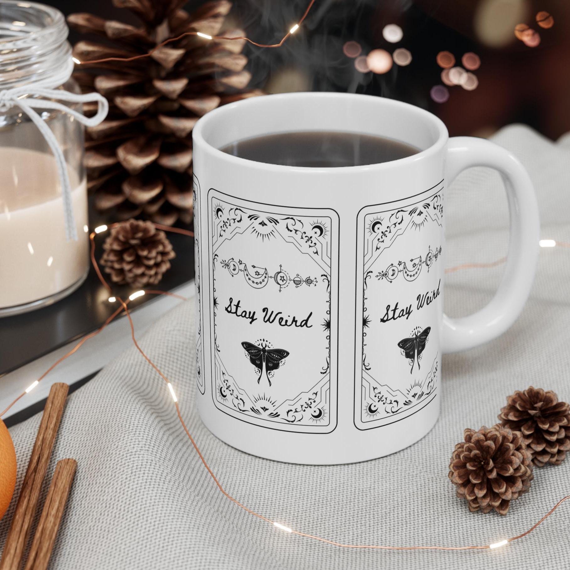 Stay Weird mug,Weird mug,Weird coffee mug,Be Kind Stay Weird,Co worker christmas,Co worker leaving,Funny coffee mugs for work,Gift for her product image