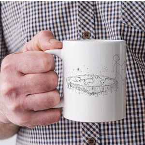Mug Terre plate, Terre plate, Globe terrestre plat, Théorie du complot, Mugs drôles, Cadeau mug drôle, Flat Earth Society, Mug sarcastique, Cadeau pour lui, Frère