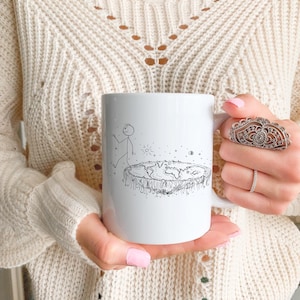 Mug Terre plate, Terre plate, Globe terrestre plat, Théorie du complot, Mugs drôles, Cadeau mug drôle, Flat Earth Society, Mug sarcastique, Cadeau pour lui, Frère