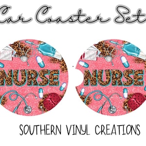 Nurse Car Coaster Set