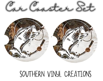 Fishing Car Coaster Set