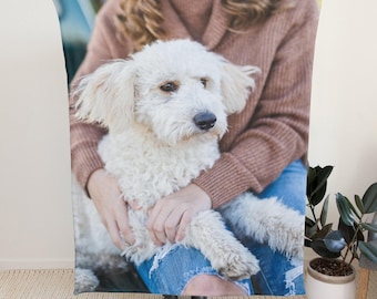 Personalized Photo Flannel Blanket – Custom Anniversary Gift