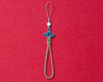 Handwoven Wenchang Knot Keychain: Lucky Cotton Rope Backpack Charm