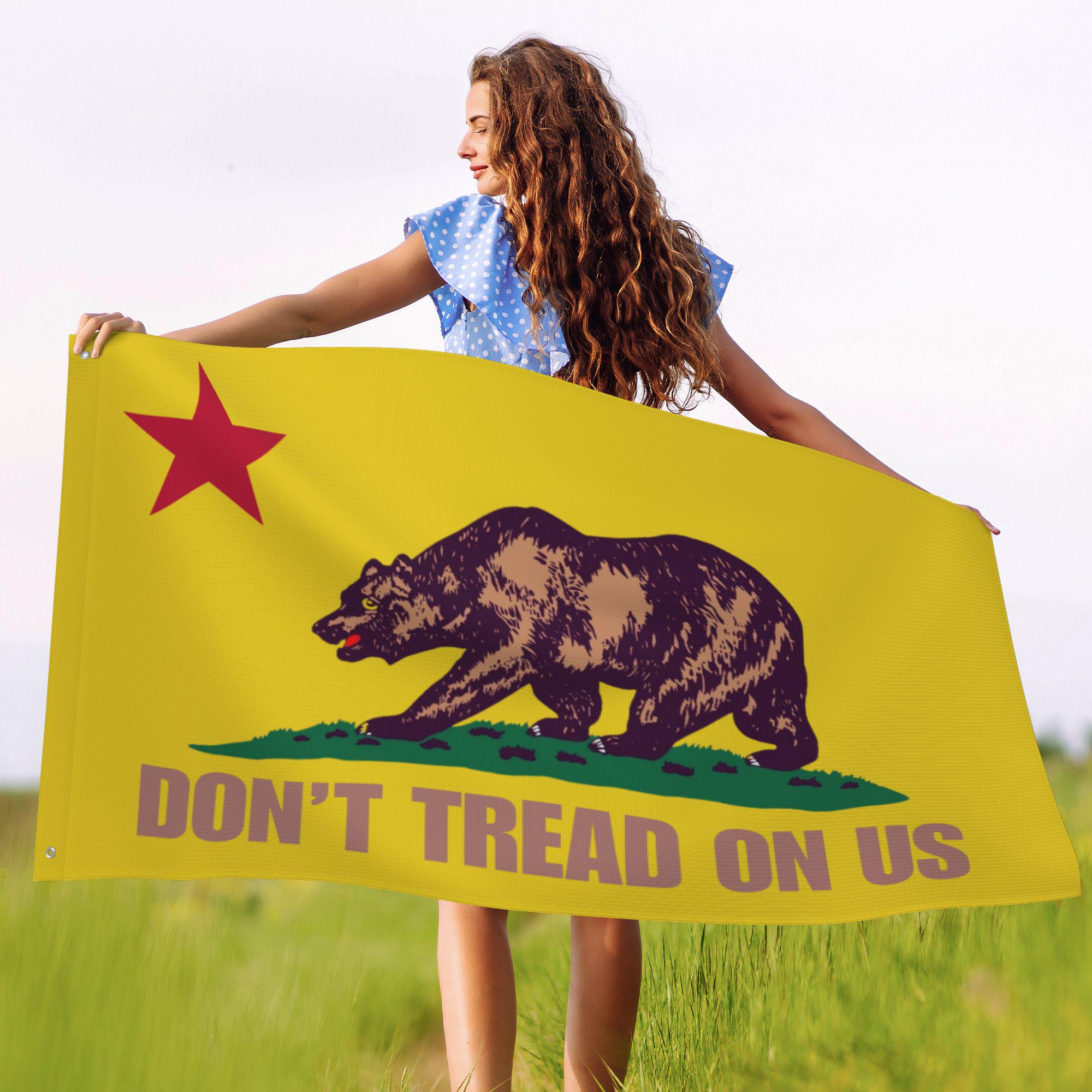 JC California State Flag 2x3ft - Fade Resistant Polyester, Made In USA