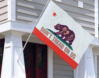 Spersonalizowana dwustronna flaga Kalifornii: niestandardowy baner do domu i ogrodu