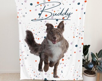 Custom Photo Flannel Blanket – Personalized Kids Name Blanket