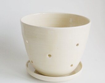 Ceramic Orchid Pot Orchid Planter Flower Pot Mothers Day Gift Idea Home Decor Wedding Gift