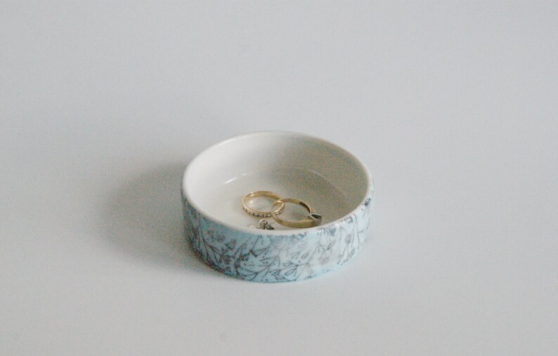 Engagement Gift Ring Holder Jewelry Dish Handmade Dish Trinket Dish