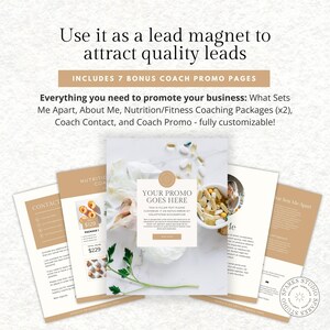 Holistic Health Coaching Ebook Template – Fall Wellness Reset Guide & Workbook, Canva Template for Coaches, Seasonal Client Handout