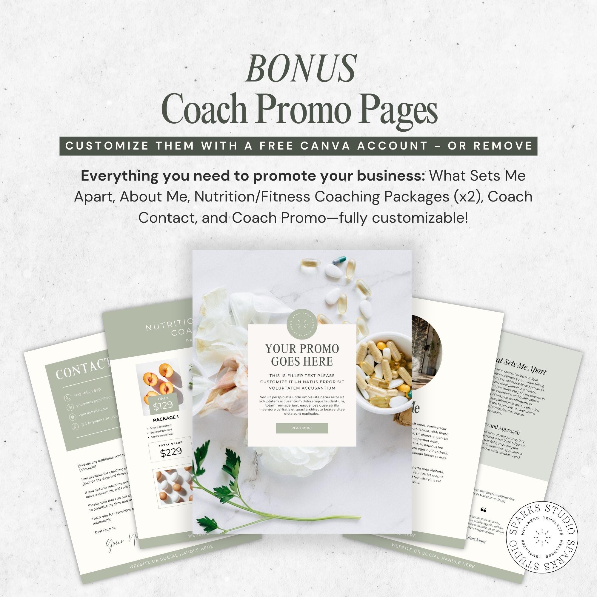 Menopause Nutrition Journal Template, Hormone Health Tracker Canva ...