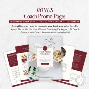 Menopause Nutrition Guide, High Protein Recipes for Menopause, Canva Ebook Templates, Perimenopause Diet Plan, Hormone Health Coach Bundle